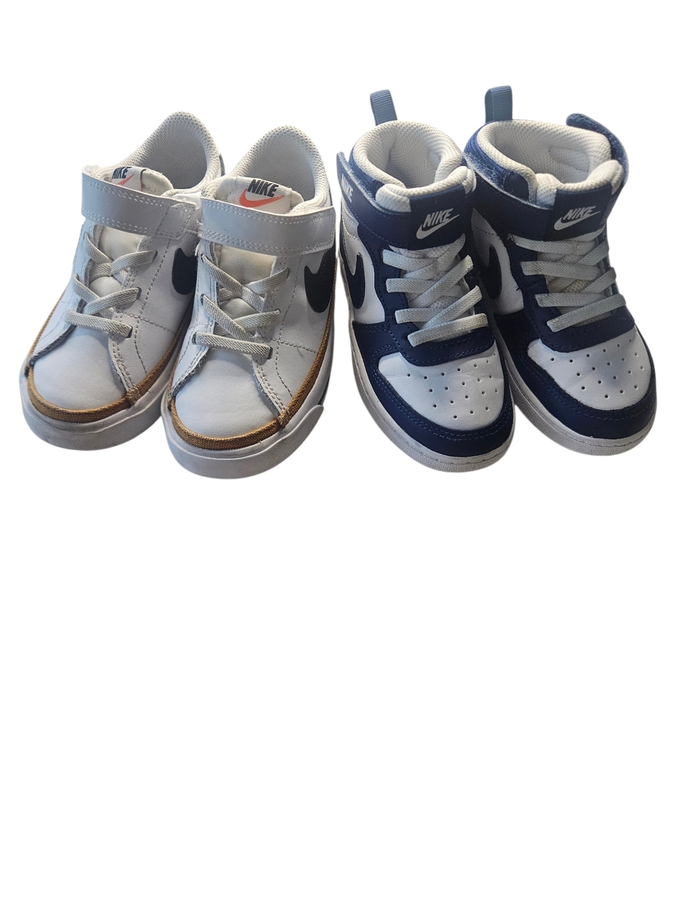 Nike Kid Grow With Me Show Bundle.Nike Court Borough Mid 2 and Nike Court Legacy